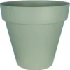 POT PATIO ROND D.25CM VERT ARGILE 6L