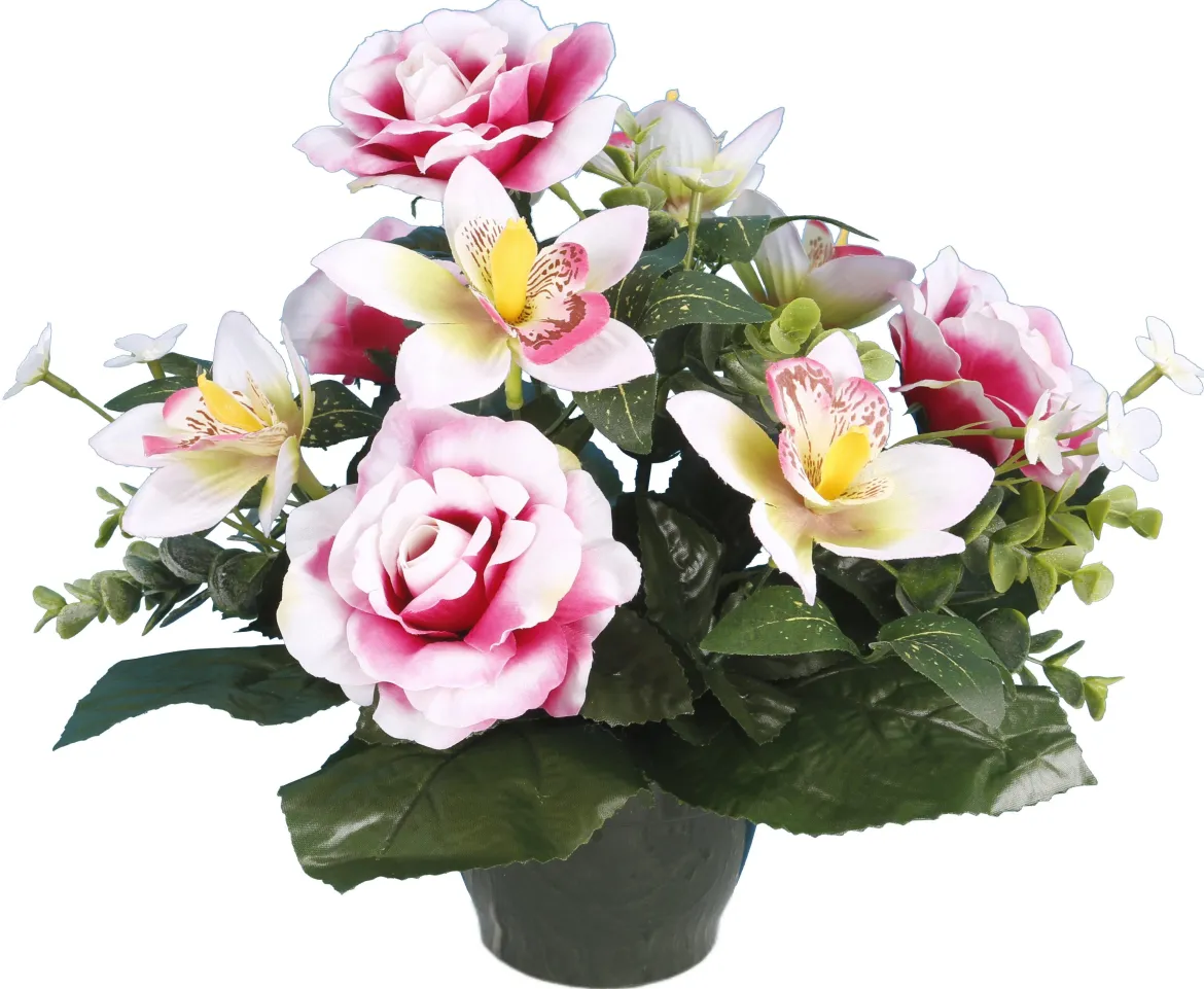 POT ROSES ORCHIDEES