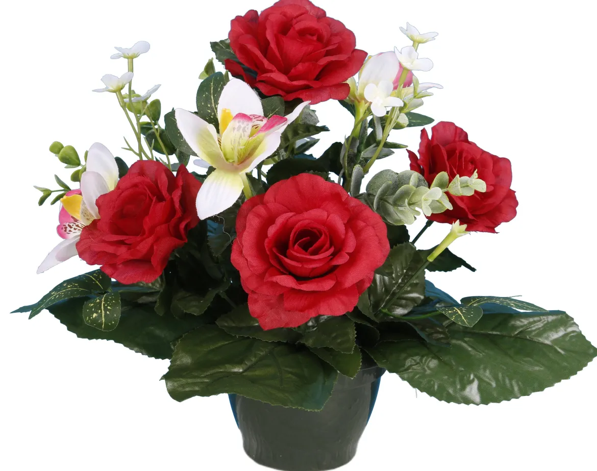 POT ROSES ORCHIDEES