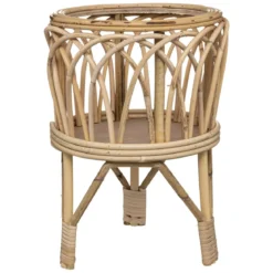POT ROTIN SUR PIED CARMEN D.27X39CM
