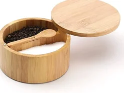 POT SEL POIVRE ET CUILLERE BAMBOU