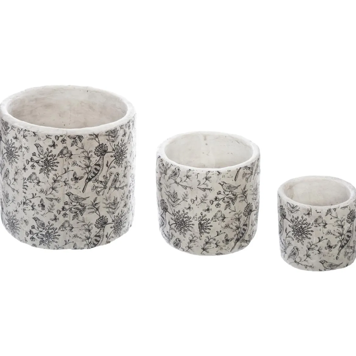 POTS RONDS CIMENT USE HIVER D.14X14X14CM