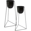 POT SUPPORT METAL LIVING D.27X24X60CM