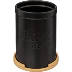 POT USTENSILES NATUREO CERAMIQUE PLATEAU BAMBOU NOIR