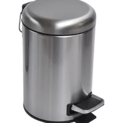POUBELLE ACIER INOXYDABLE 3 L FREIN DE CHUTE CHROME