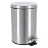 POUBELLE ACIER INOXYDABLE RONDE 3L CHROME