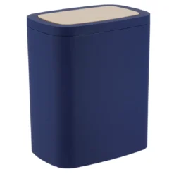 POUBELLE FACON BAMBOU 5L BLEU MARINE