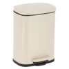 POUBELLE METAL RECTANGLE 5L FREIN DE CHUTE GREGE
