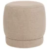 POUF BOUCLETTE AMEA GRIS TAUPE D.39CM
