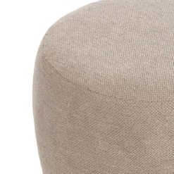 POUF BOUCLETTE AMEA GRIS TAUPE D.39CM