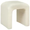 POUF BOUCLETTE SEVI BLANC