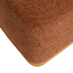 POUF 2 EN 1 DOKI AMBRE ET OCRE D.41X30X41CM