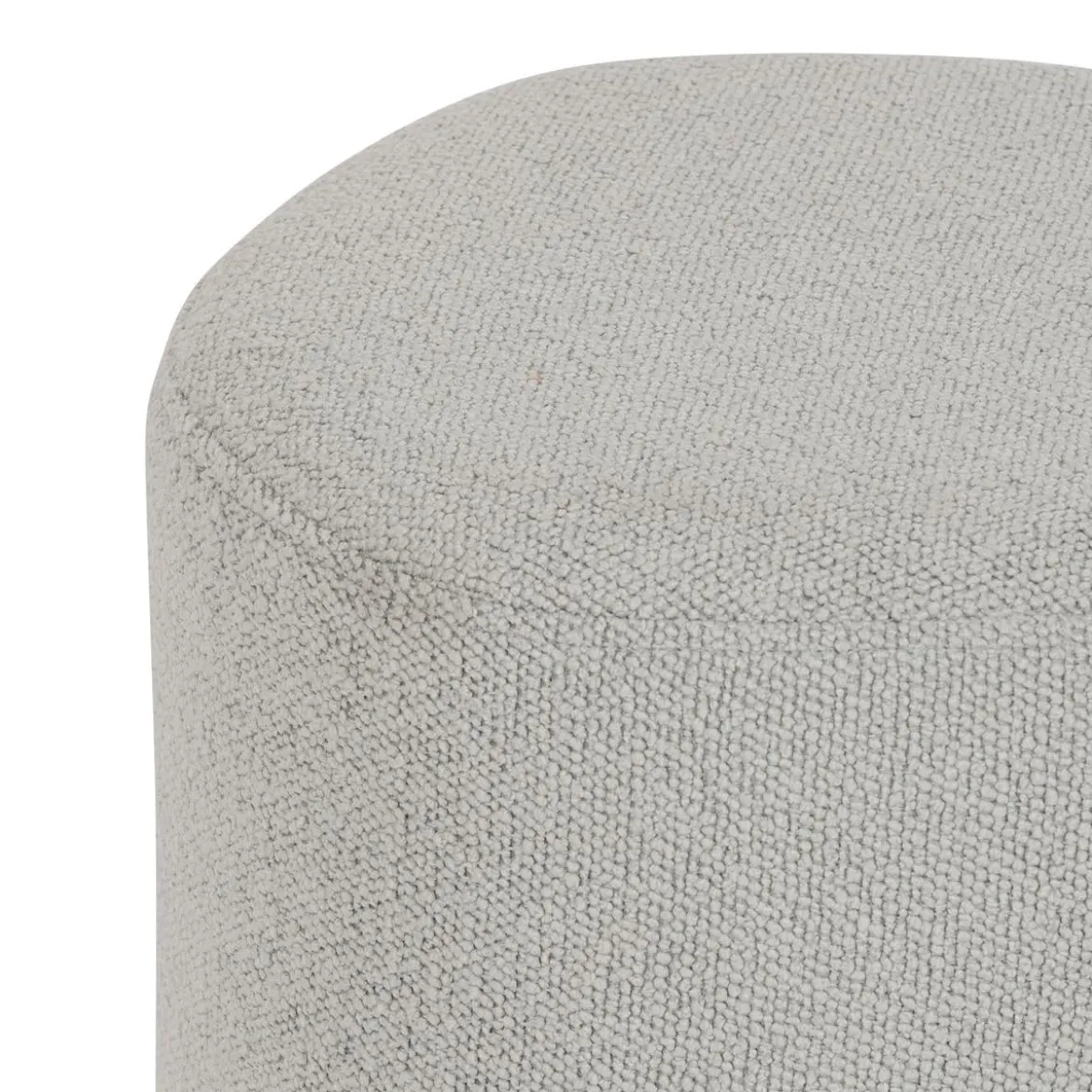 POUF GALET BOUCLETTE ESTRIA GRIS D.39X39CM
