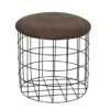 POUF GIGOGNE PU MARRON PM