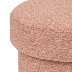 POUF KITA TISSU TERRACOTTA