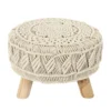 POUF MACRAME PIED 40X30CM