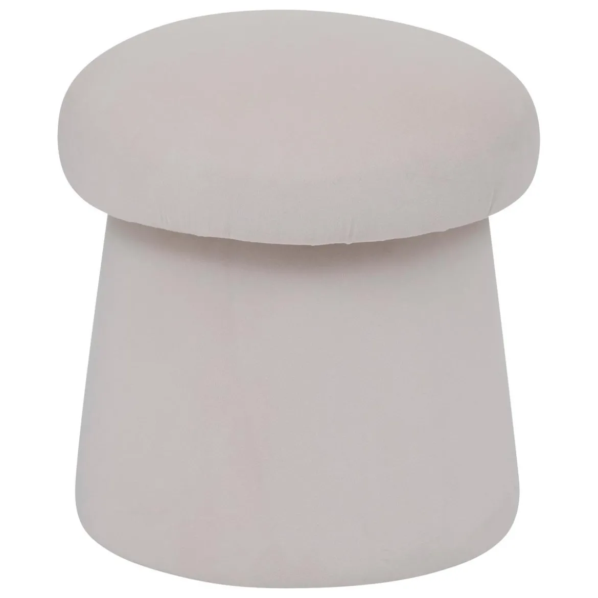 POUF NOA VELOURS IVOIRE