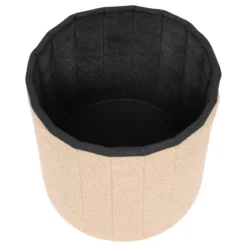 POUF PLIABLE BOUCLETTE JAIKO BEIGE