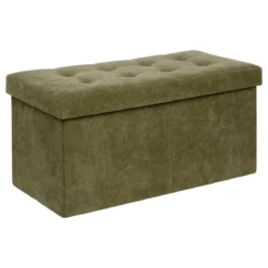 POUF PLIABLE DOUBLE LYSANDRE KAKI