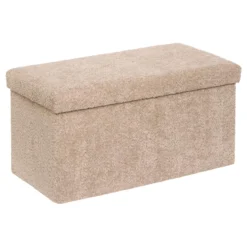 POUF PLIABLE DOUBLE SOANA TAUPE