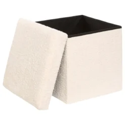 POUF PLIABLE SIMPLE SOANA IVOIRE