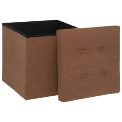 POUF PLIABLE SOREN MARRON