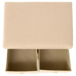 POUF PLIABLE 4 TIROIRS BOUCLETTE EZZIO
