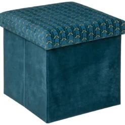 POUF PLIABLE VELOURS CANARD LIAM