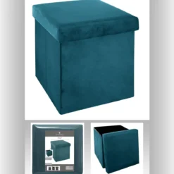 POUF PLIABLE VELOURS CANARD TESS