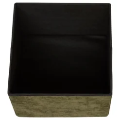 POUF PLIABLE VELOURS LYSANDRE KAKI