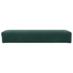 POUF PLIANT DOUBLE TESS VELOURS VERT CEDRE