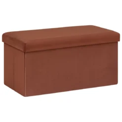 POUF PLIANT DOUBLE TESS VELOURS AMBRE