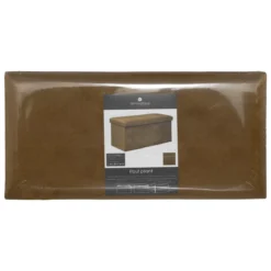 POUF PLIANT DOUBLE VELOURS LILOU OCRE D.76X38CM