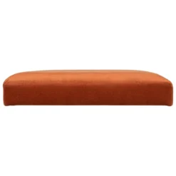 POUF PLIANT DOUBLE VELOURS LILOU AMBRE D.76X38CM