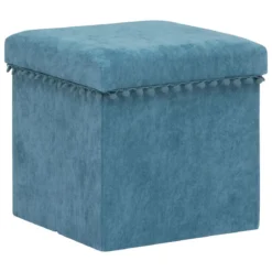 POUF PLIANT MEMO BLEU CANARD