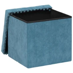 POUF PLIANT MEMO BLEU CANARD