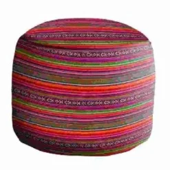 POUF ROND GAIA ROUGE