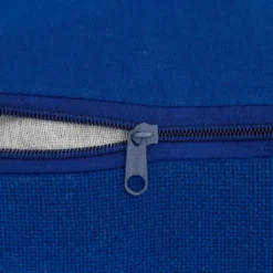 POUF SOLEYA TUFTE BLEU