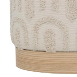POUF TUFTE COPAS BLANC