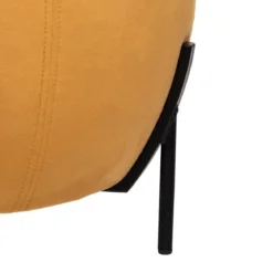 POUF VELOURS CALABAZA OCRE