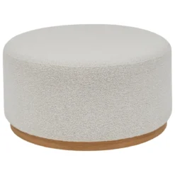 POUF XL NESKY BLANC D.81X41.5CM