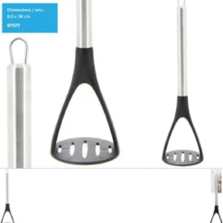 PRESSE PUREE NYLON MANCHE INOX