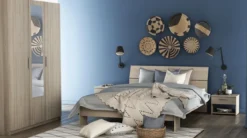 PRICY 3 ARMOIRE 3PO 1MIROIR CHENE SHANNON