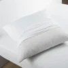 PROTEGE OREILLER 50X70CM MOLLETON BLANC