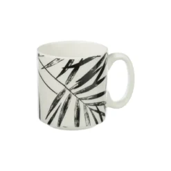 RACK 4 MUGS FLORAL GREEN 24CL