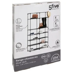 RANGE CHAUSSURE METAL TISSUS 8 ETAGES 32 PAIRES