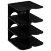 RANGE CHAUSSURES PLASTIQUE NOIR 4 PAIRES