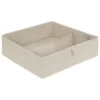 RANGEMENT TIROIRS DRESSY PLUS 2 COMPARTIMENTS BEIGE 36X36CM