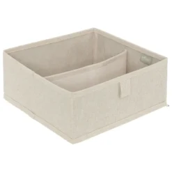 RANGEMENT TIROIRS DRESSY PLUS 2 COMPARTIMENTS BEIGE 24X25CM