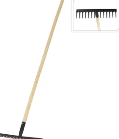 RATEAU 143CM ACIER BOIS NOIR